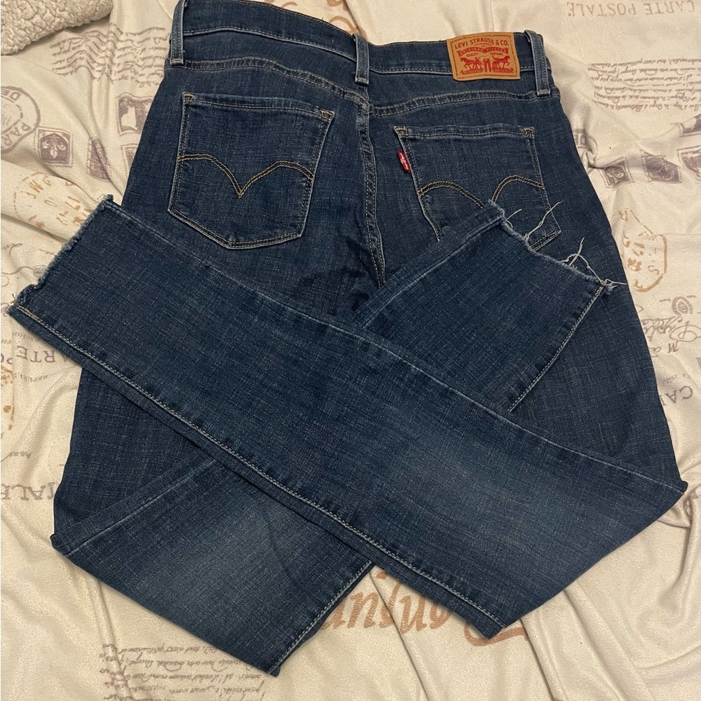 Levi's Dark Blue Straight Leg Jeans